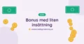 Mynt och spelmarker – bonus med liten insättning